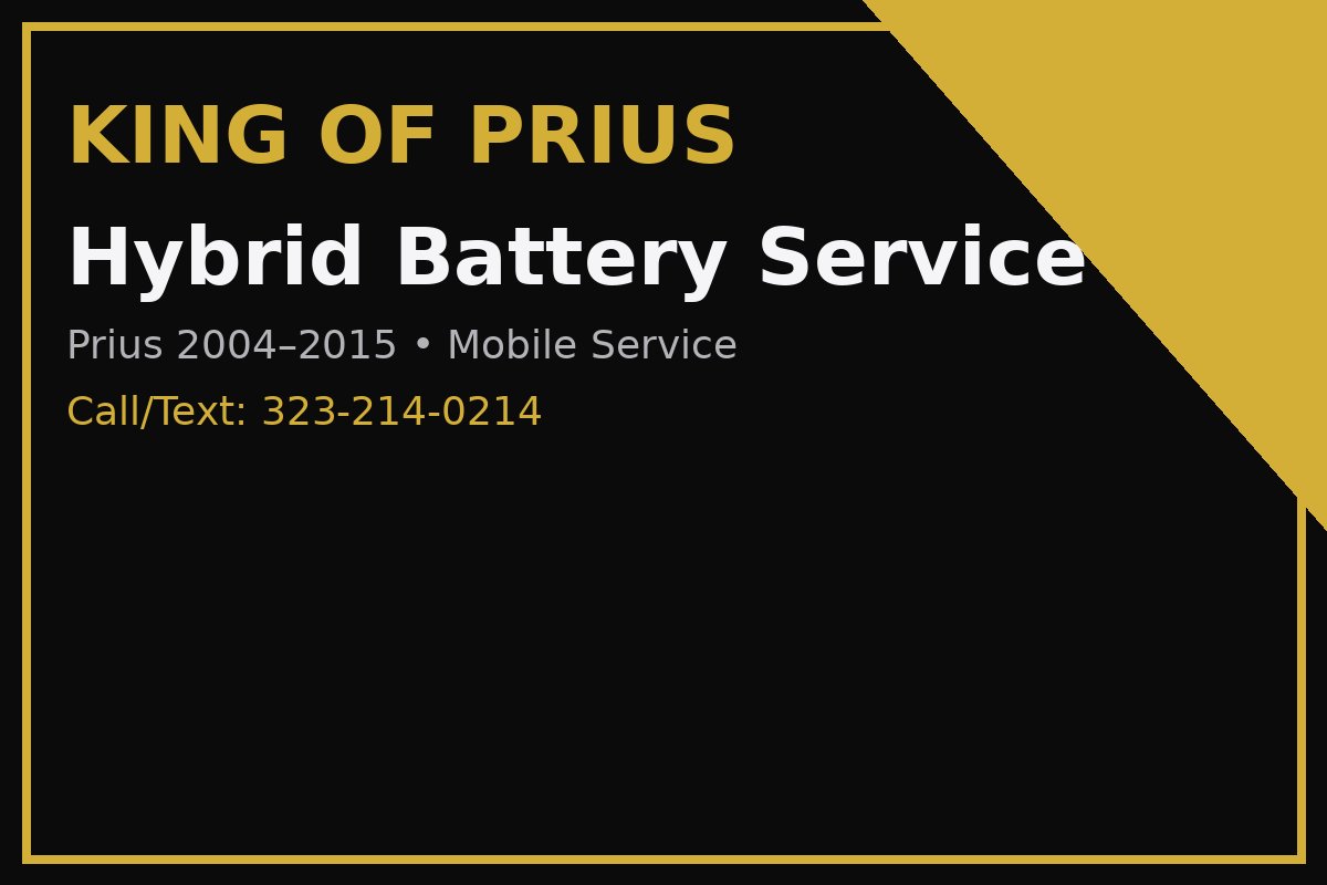 Hybrid Battery Replacement / Reconditioning