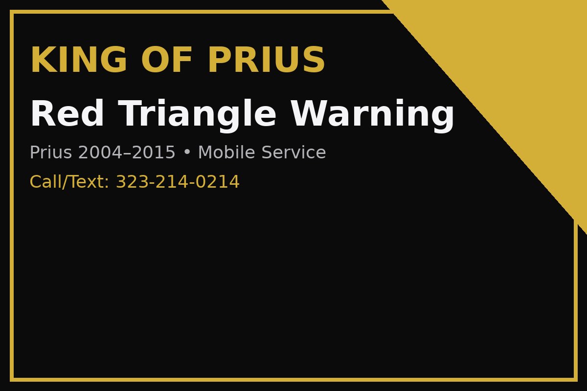 Red Triangle / Master Warning Diagnosis